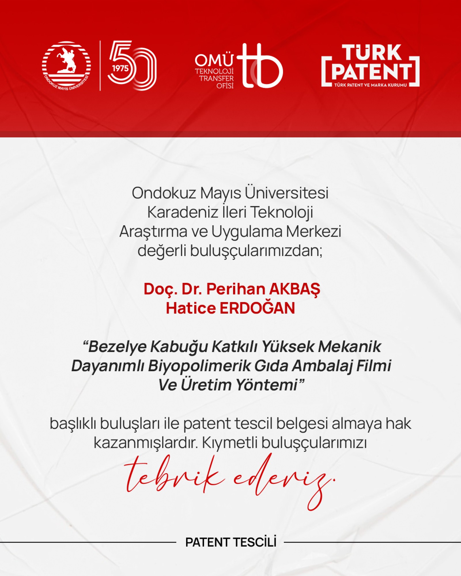 Patent Tescili !